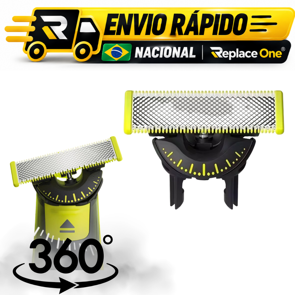 Lâmina Refil 360 Para Barbeador Philips OneBlade e OneBlade Pro