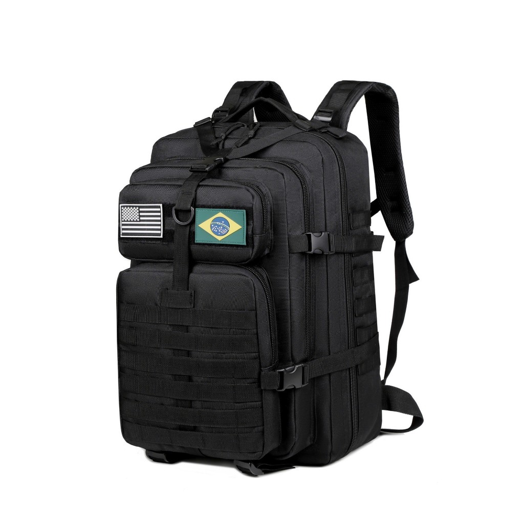 Mochila Tática Militar 50 Litros Impermeável – Grande, Resistente, Para Camping, Trilha e Viagem