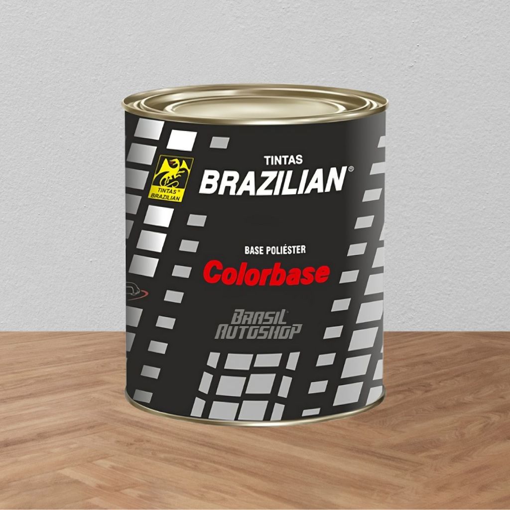 Tinta Automotiva Poliéster Brazilian 900ml Cinza Urano VW – Acabamento Profissional para Pintura e Retoque
