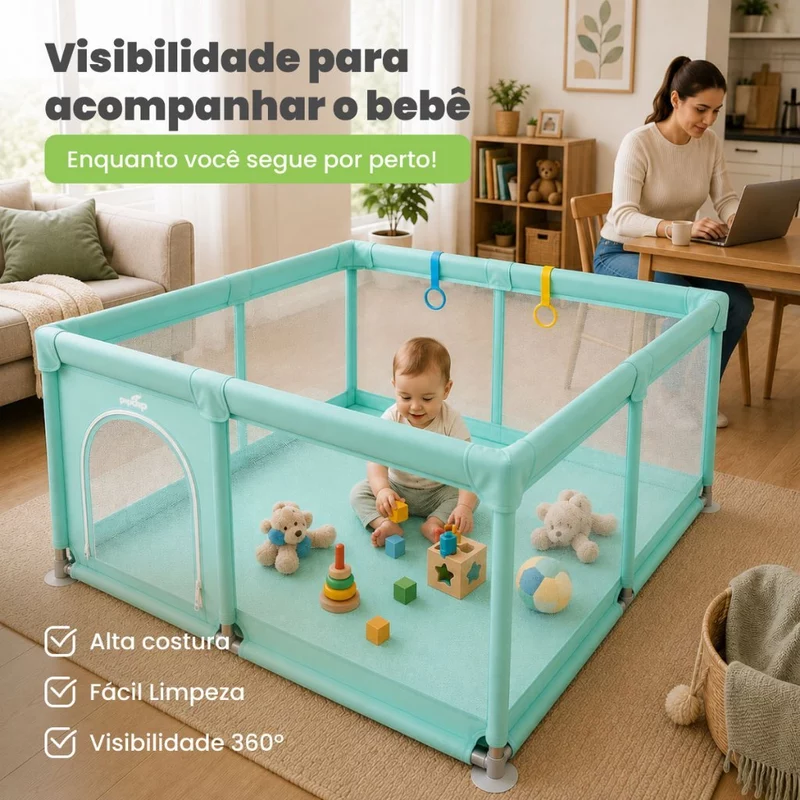 Cercadinho Portátil e Dobrável para Bebê e Cachorro PipDip — foto 6