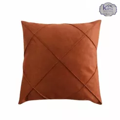 Almofada Grande Cheia 60x60cm Almofadão Suede Drapeada Decorativa