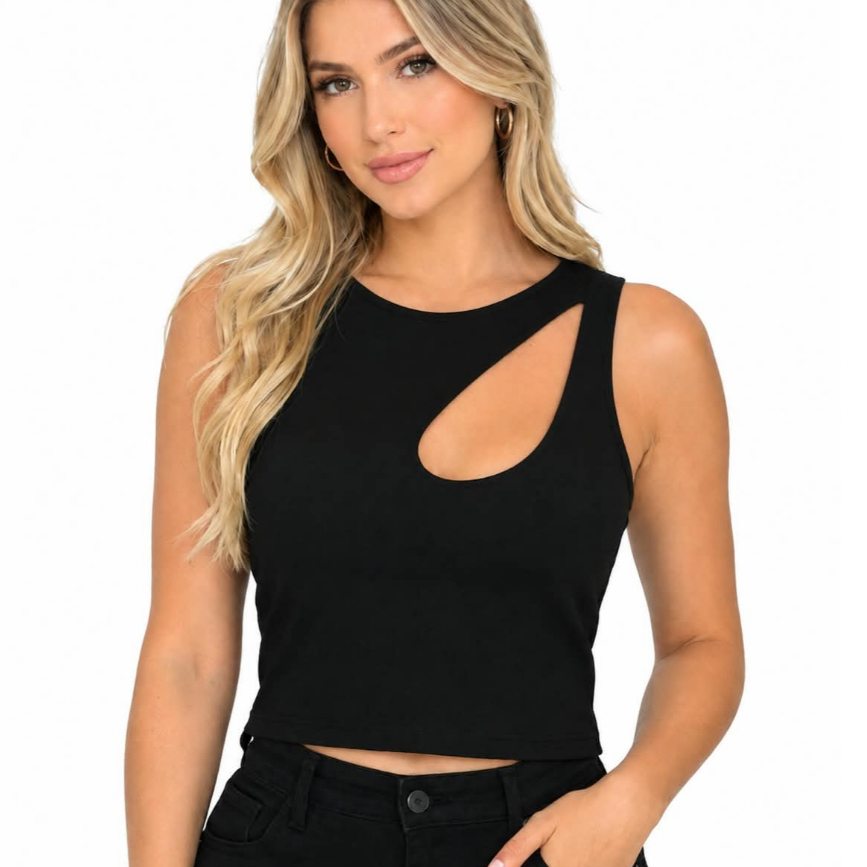 BLUSA FRENTE ÚNICA COM BOJO/BLUSA CUT-OUT — imagem 2 de 2
