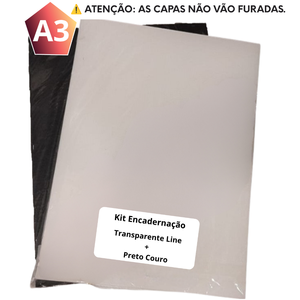 KIT CAPA ENCADERNAÇÃO A3