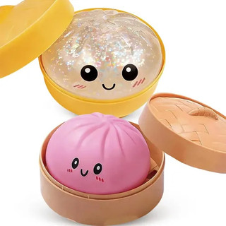 Squishies De Bolinho Caixa Brilho Brinquedos Sensoriais Coloridos Bola De Alívio De Estresse Fidget Dupling Unicórnio