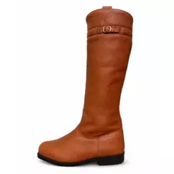 Bota Gaúcha Campeira Masculina De Couro Sola De Pneu