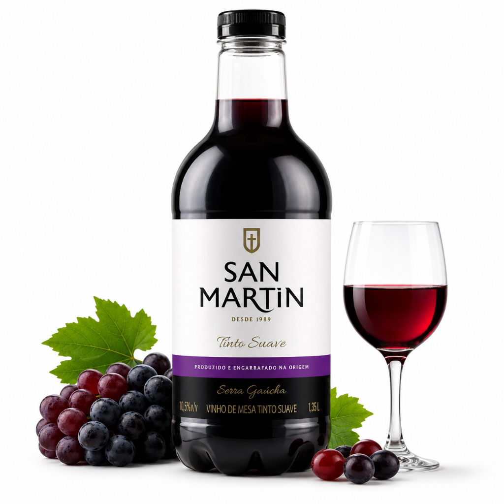 Vinho Tinto Suave San Martin 1,35L PET Serra Gaúcha
