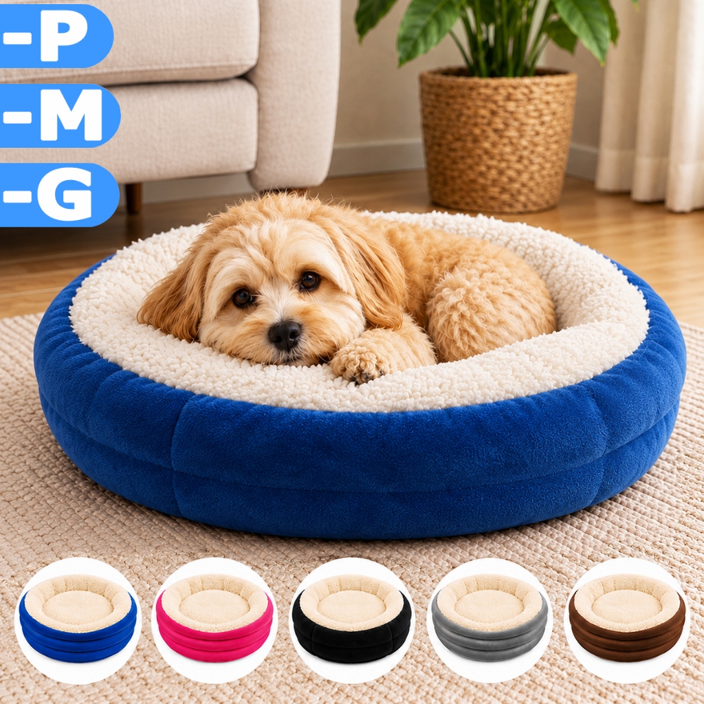 Caminha Pets Para Cães e Gatos Super Macia Tamanhos P M G Quente Confortável Cama Pet Com Pelinho Tecido Sherpa