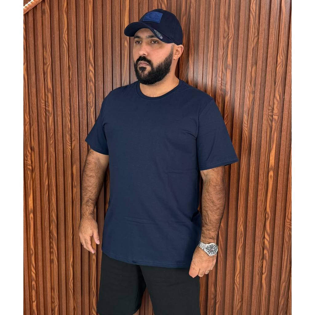 Camiseta  basica Masculina  feminina Algodão  confortavel Lisa Dia a Dia academia  Trabalho Plus size