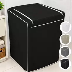 Capa para Máquina de Lavar Impermeável Com Zíper forrada nas Marcas Electrolux Brastemp Consul Colormaq 12kg a 15kg