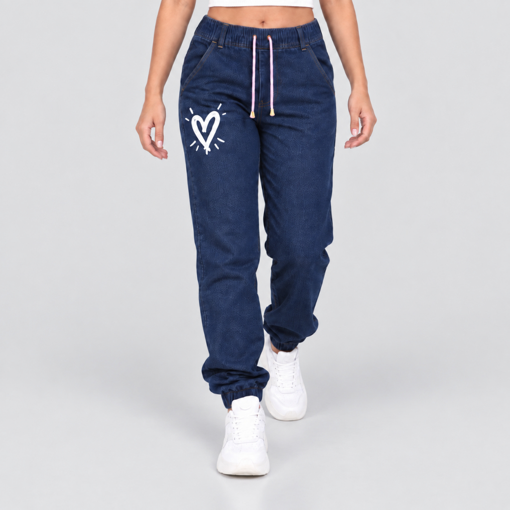 Calça jeans Jogger feminina infanto juvenil 8 ao 16