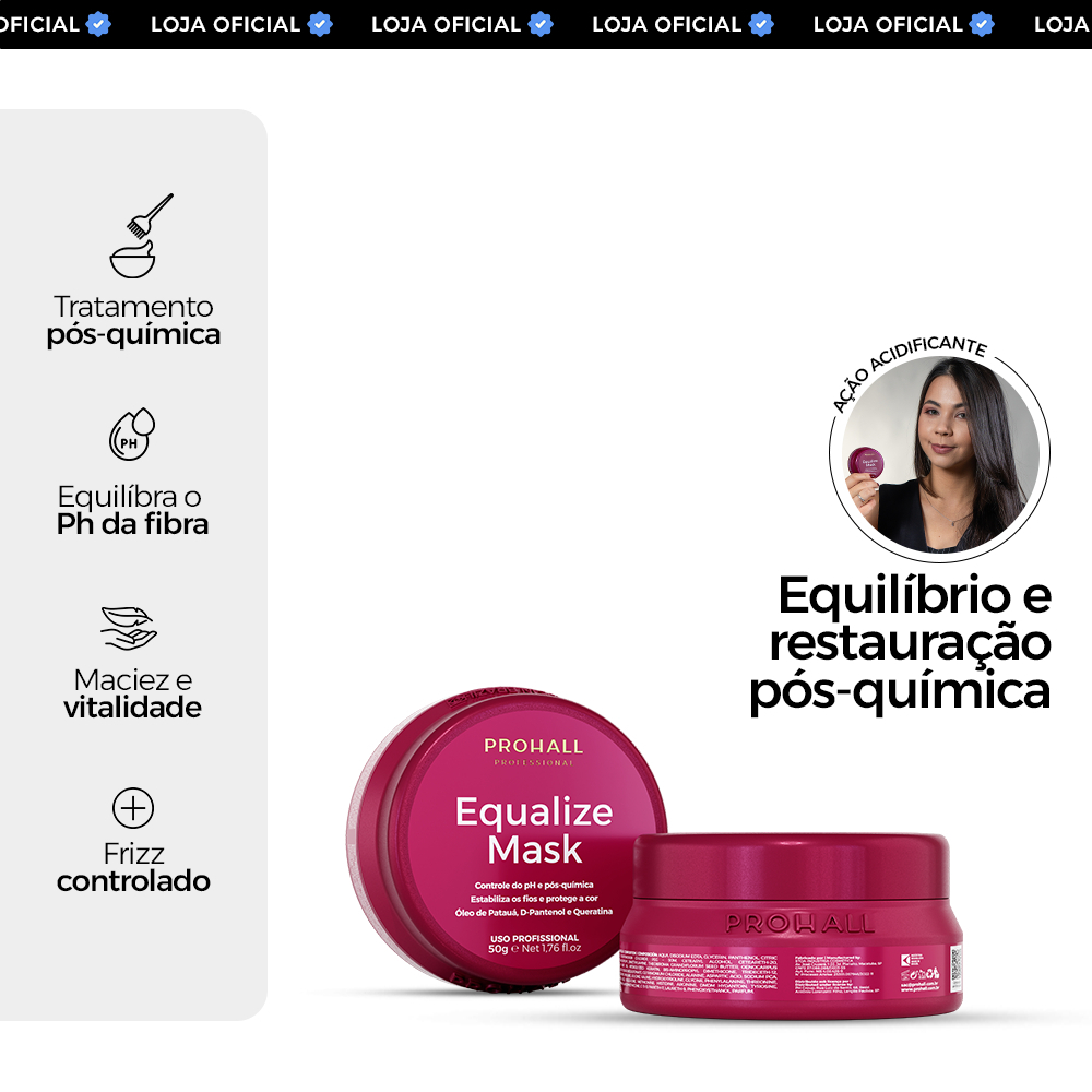 Máscara Reconstrutora Equalize Mask 50g