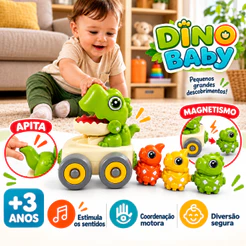 Carrinho Baby Dino Com Fricção E Apito