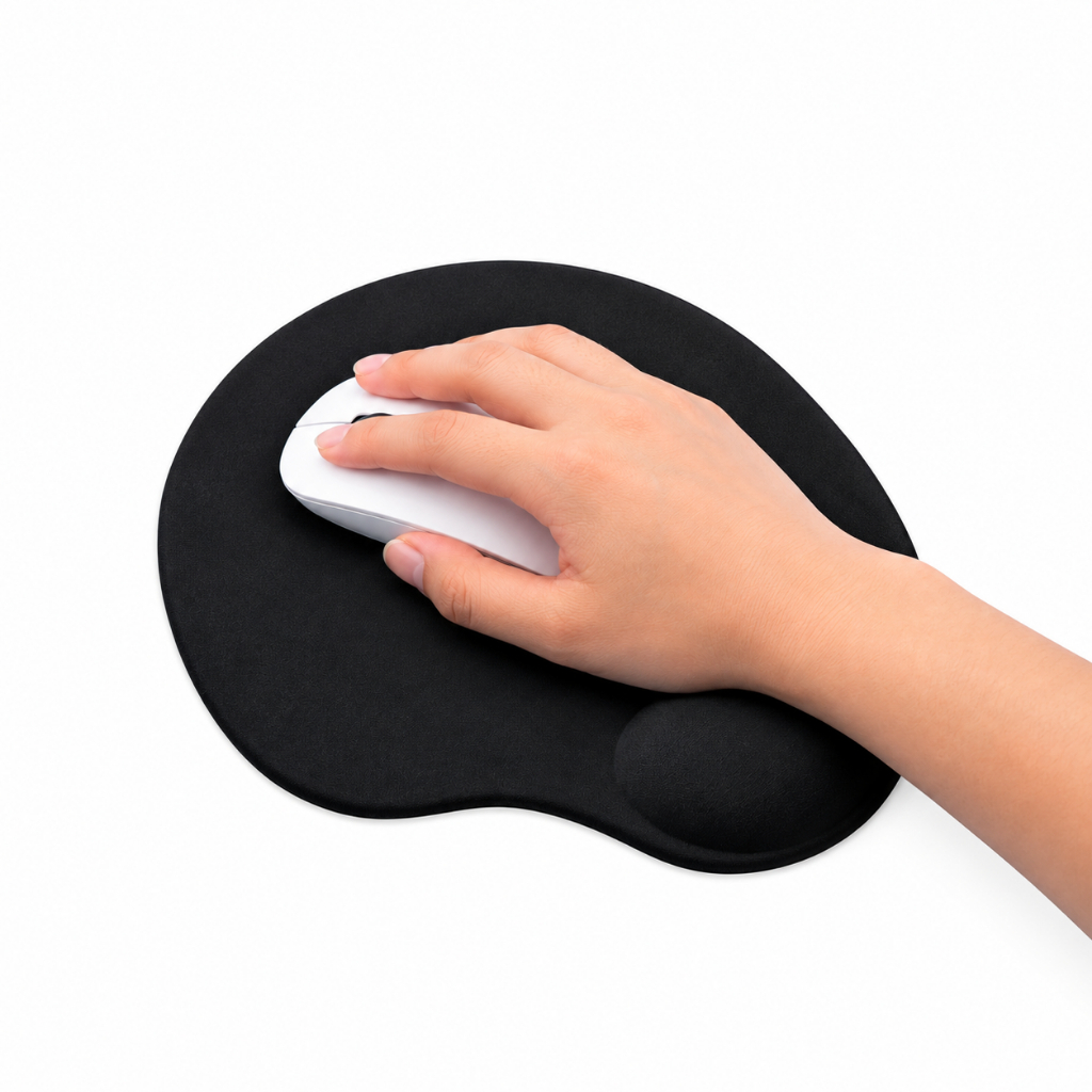 Kit 2 ou 1 Mousepad com Apoio de Pulso Ergonômico Liso Base Emborrachada Gamer opção Mousepad Quadrado