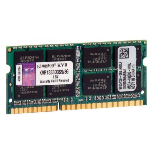 Memória Kingston, 8GB, 1333MHz, DDR3, Para Notebook - KVR1333D3S9-8G