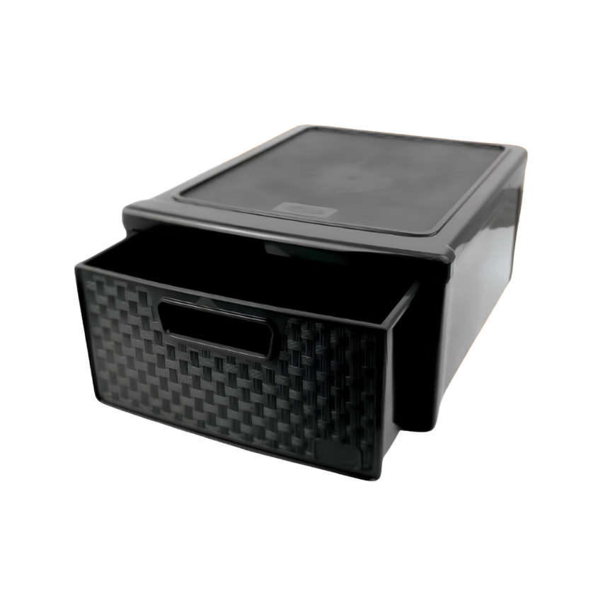 Gaveteiro Modular Empilhável 32,8cm Decoração Rattan - NITRON