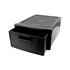 Gaveteiro Modular Empilhável 32,8cm Decoração Rattan - NITRON