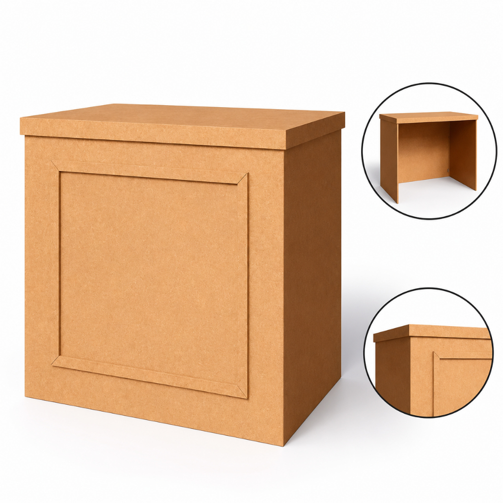 Mesa Fake Festa Cômoda Boiserie Dobrável Grande Decoração MDF