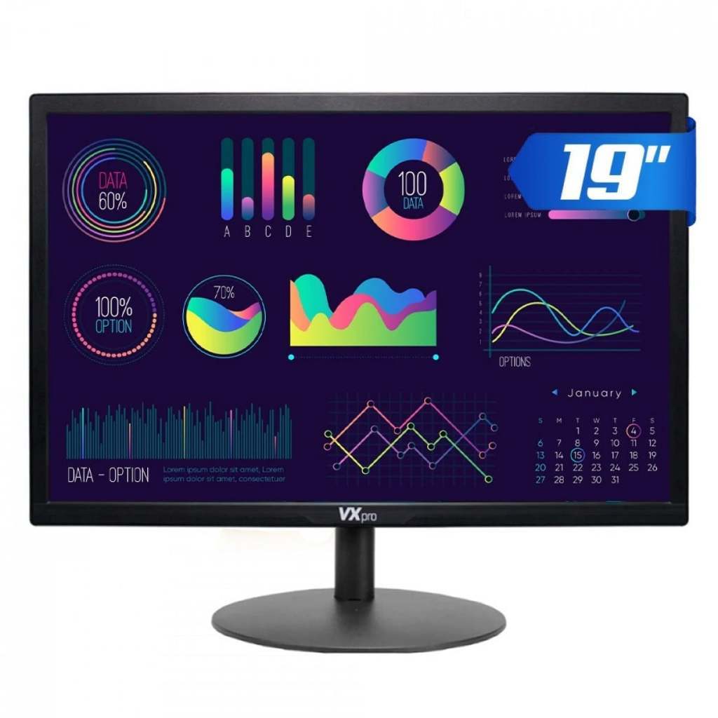 Monitor VX PRO, 19 Pol, LED, 60Hz, 5ms, HDMI/VGA, VX190X HD