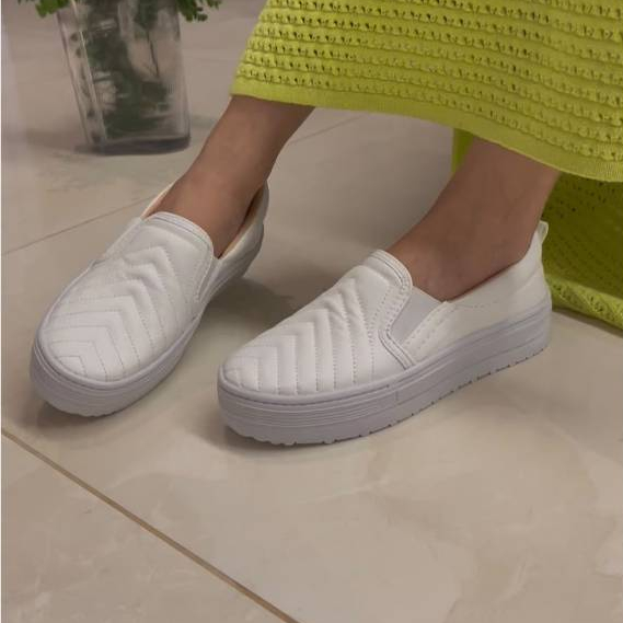 slip plataforma  Feminino Confortável Antiderrapante Leve Para Trabalho Escola Igreja