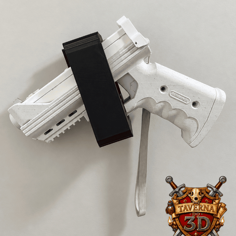 Coldre / Suporte para Pistola de Wii – Fliperama | Impressão 3D