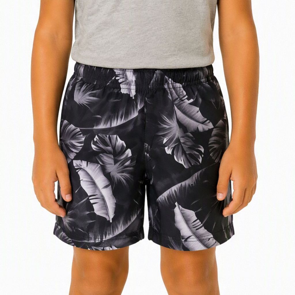 Bermuda Masculina de Elástico Estampado Menino Infantil e Juvenil Praia