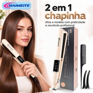 MAIMEITE Chapinha Cerâmica prancha de cabelo nano titanium bivolt 110/220V  Profissional