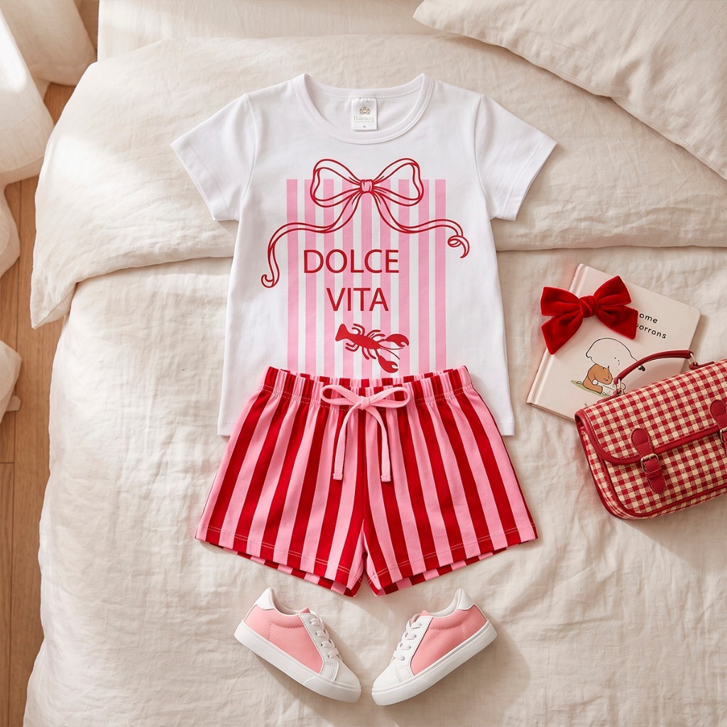 Conjunto Curto Verão Infantil Feminino — imagem 2 de 2