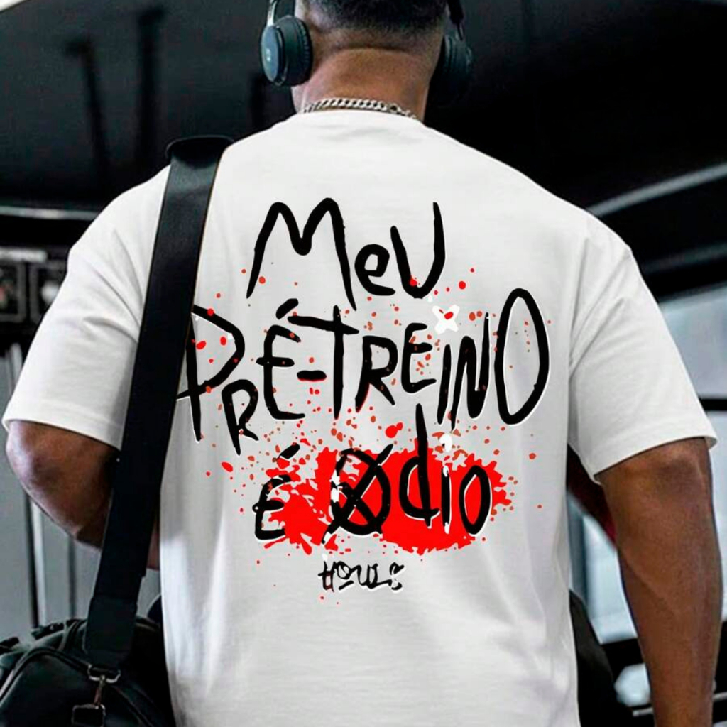 Camiseta Oversized Masculina Mago Apelado De Trembolona Estampada Academia Streetwear Malha Premium Algodão Confortável
