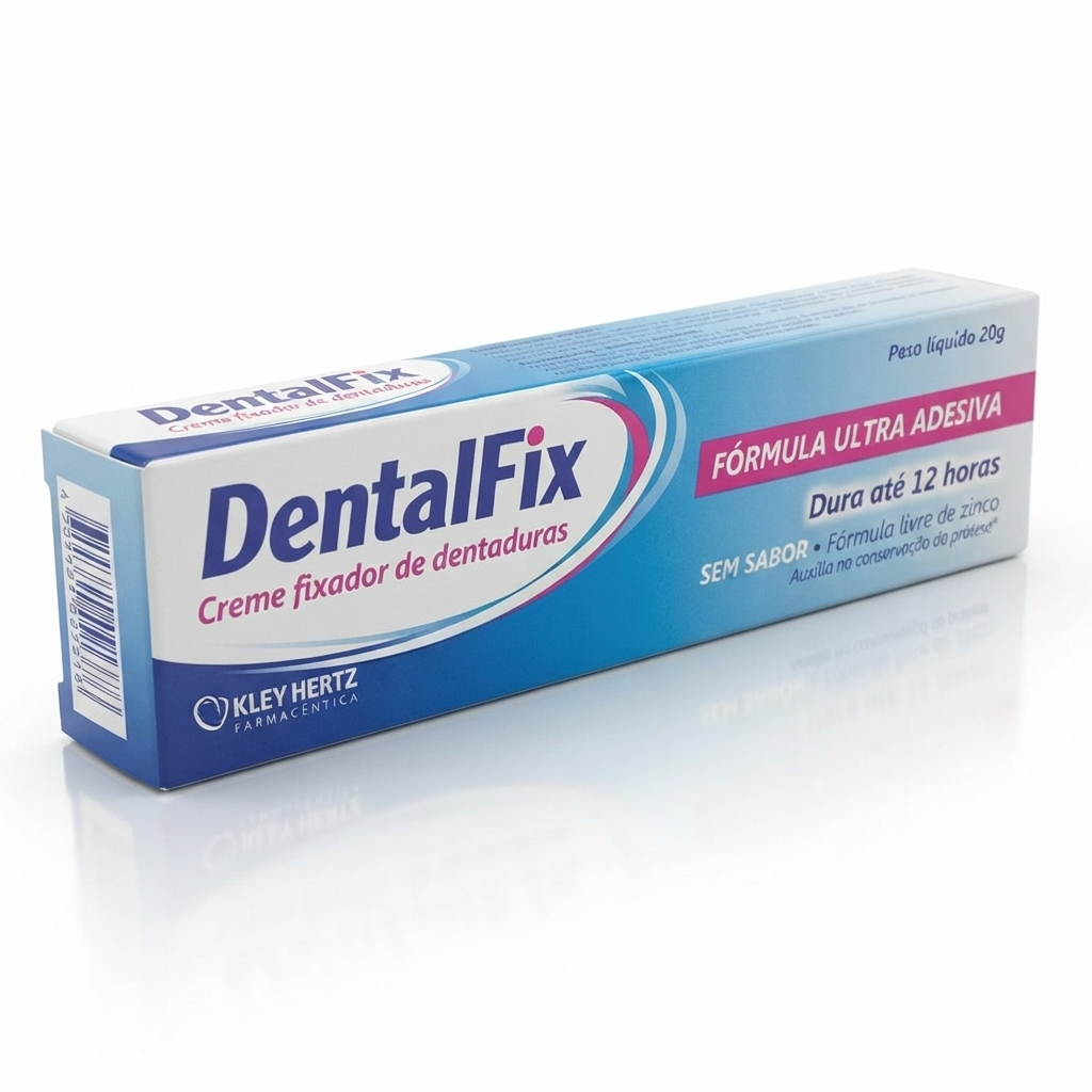 DENTALFIX SEM SABOR 20GRAMAS HERTZ CREME FIXADOR DE DENTADURA ADESIVO