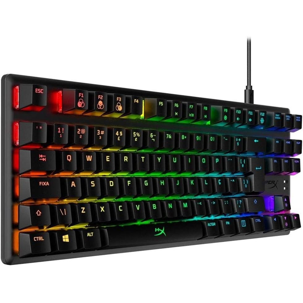 Teclado Gamer Mecânico HyperX Alloy Origins Core RGB Switch Blue ABNT2