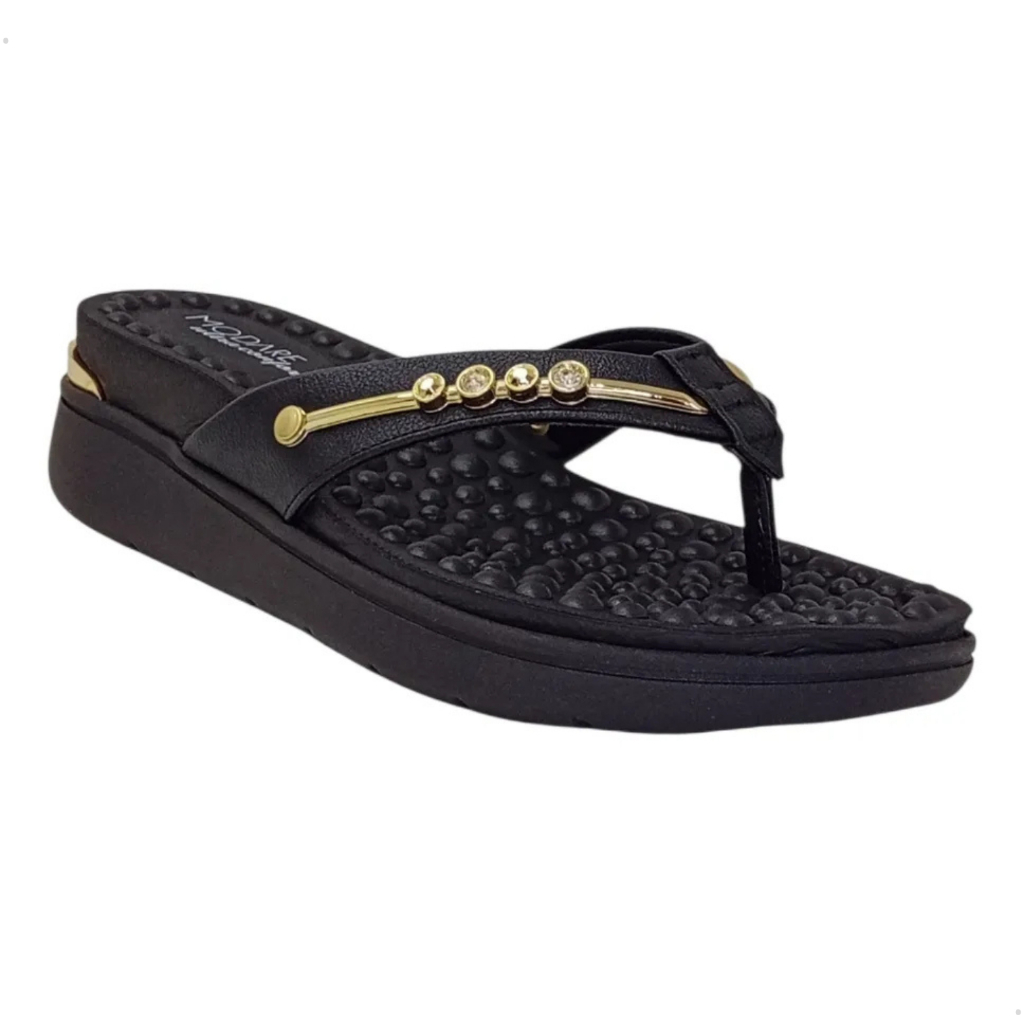 Chinelo Ortopédico Feminino Modare Plataforma Confortável Massageador Anatômico Calce Fácil Macio