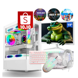Computador Completo I5 Memoria Ram 16GB Monitor Mouse Teclado Fone de ouvido Branco