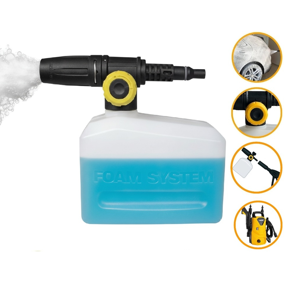 Canhão Espuma Snow Foam Vonder LAV 1300 1200W Aplicador Detergente Difusor Espuma Densa Lavadora