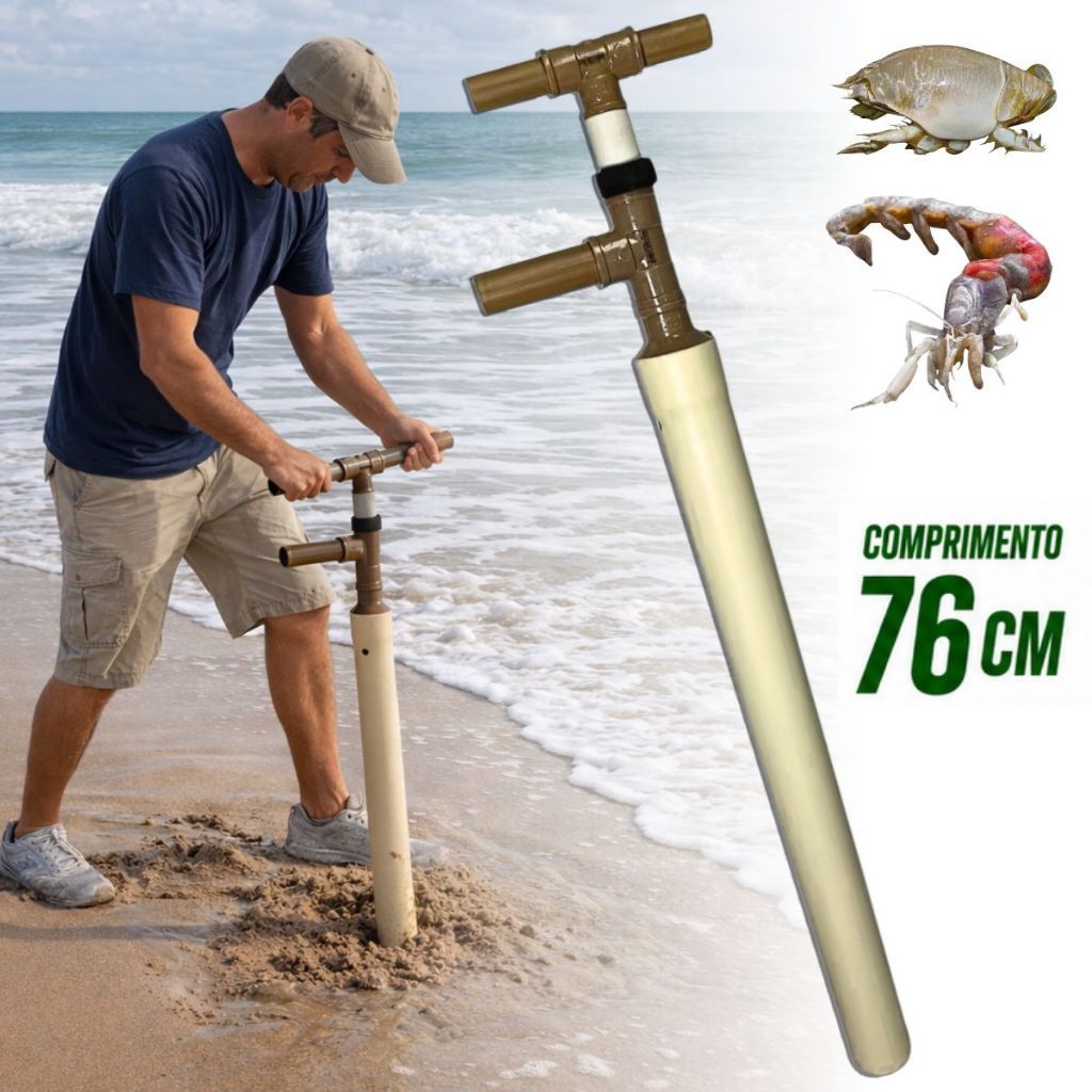 Saca Areia Bomba Corrupto Tatuí Tatuíra Pesca de Praia Surfcast Surfcasting Isca Natural