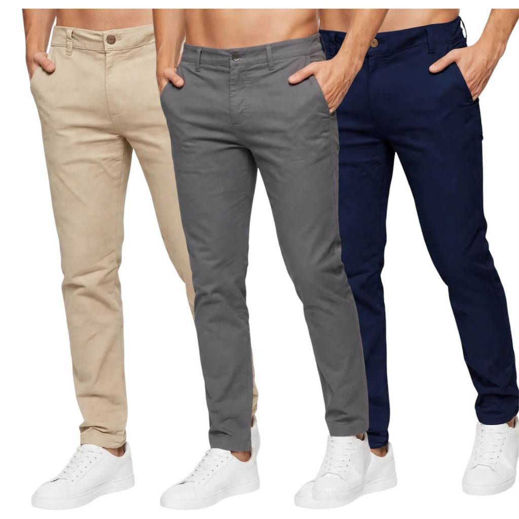 Calças Sarja Masculina Alfaiataria Esporte Fino Bolso Faca Bolso Chapado