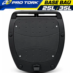 Base Bau Moto 28 30 35 Litros Suporte Bauleto Com Parafusos Fixação Pro Tork
