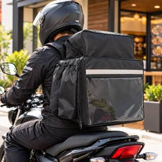 Capa para Mochila Bag Nylon Delivery Restaurante Alça Reforçada Motoboy - Térmica Sem Isopor