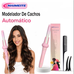 MAIMEITE Modelador De Cachos Giro Automático 25mm Profissional Rápido Aquecimento 110v-220v Bivolt Eleve Sua Beleza