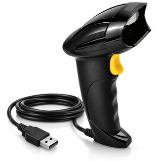 Leitor de Código de Barras com Fio USB Barcode Scanner Laser 100 Leituras Leve Rápido Windows Linux