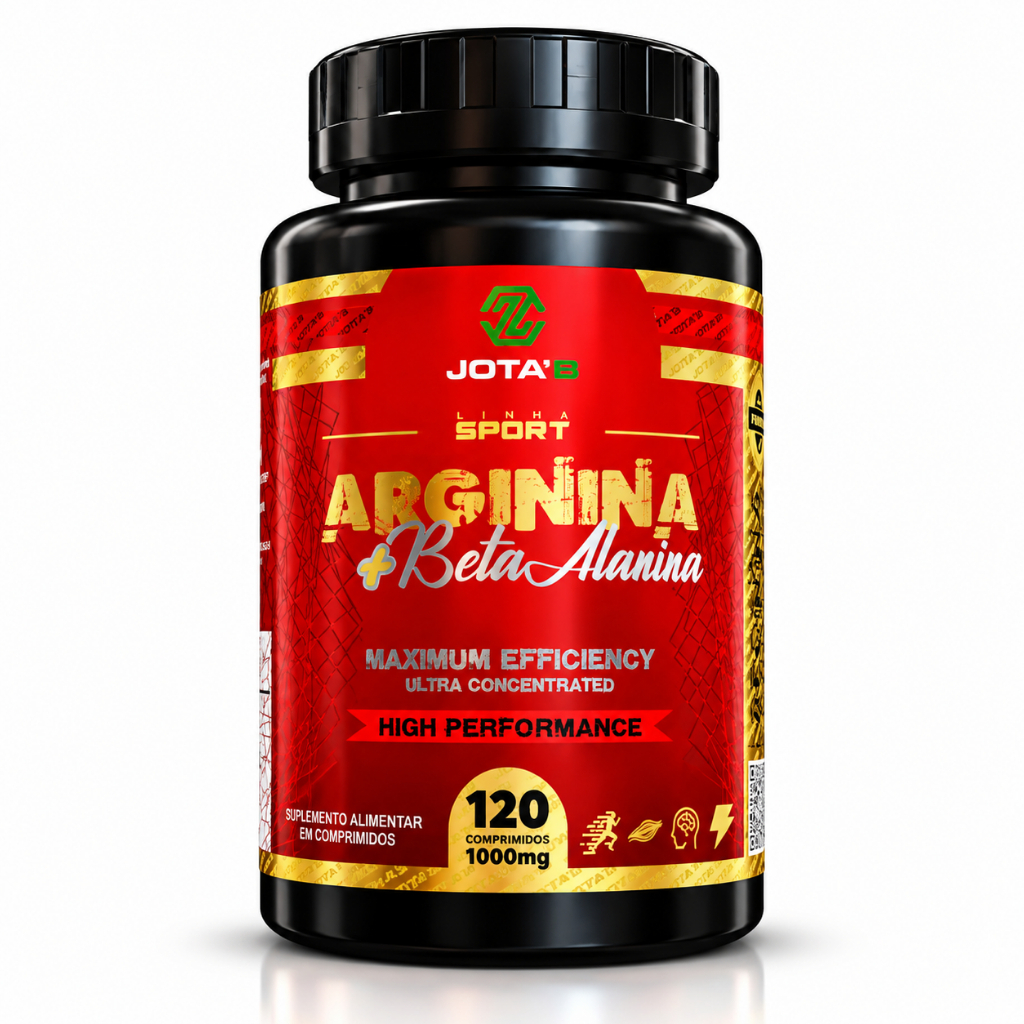Arginina + Beta Alanina em comprimidos 1000mg No2 Oxido Nitrico - Jota'B -