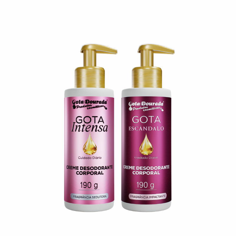 Kit Cremes Corporais Gota Dourada — imagem 2 de 2