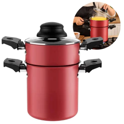 Cuscuzeira Brinox 10cm Especiarias Antiaderente Vermelha