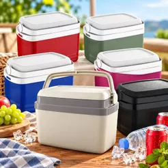 Caixa Térmica Cooler com Alça 5 Litros Soprano Praia Camping Comporta Até 6 Latas 350/473ml