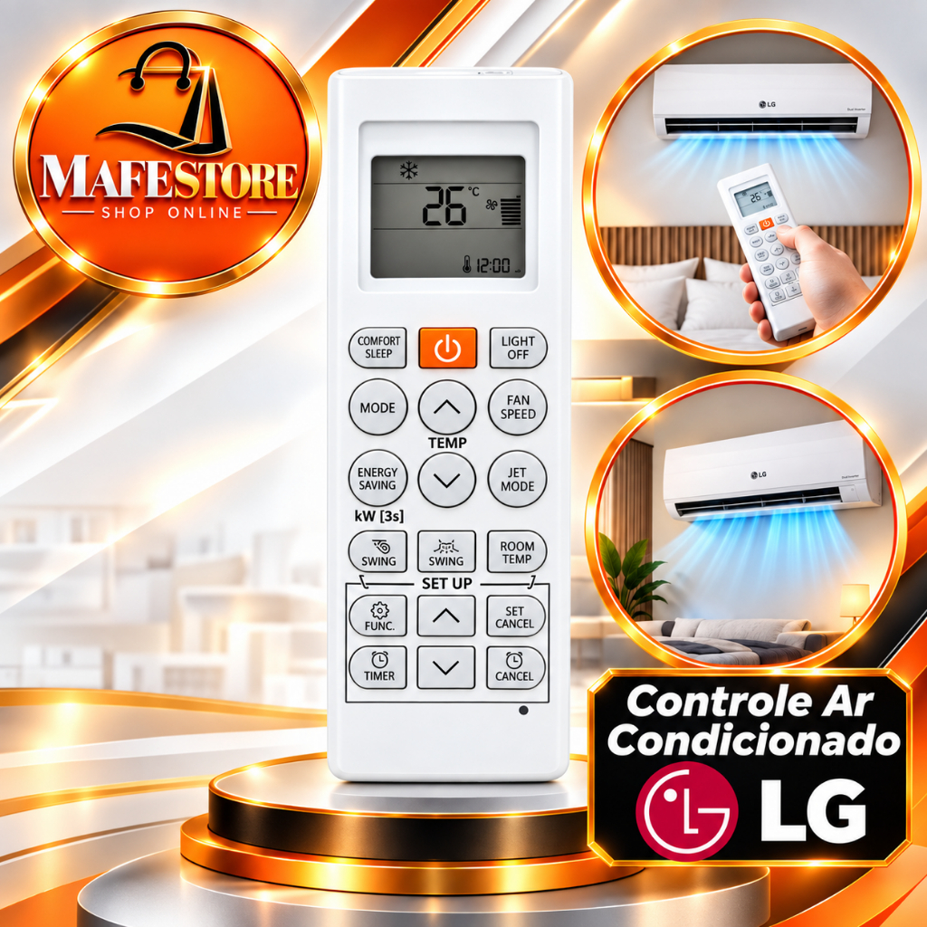 Controle Remoto Para Ar Condicionado LG Inverter Split Dual AKB75215401
