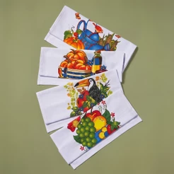 Kit 7 Pano De Prato Estampado Premium Especial Pe De Galinha Atacado
