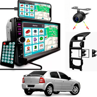 Central Multimidia Astra Digital Com Câmera de Ré Preta