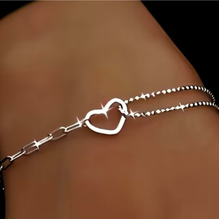Pulseira de Corrente em aço inoxidável, unissex Presente Elegante