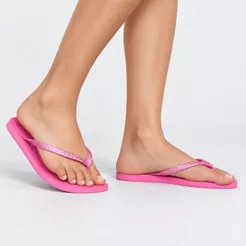 Chinelo Feminino Borracha Magenta Glíter Ramarim 241233-5