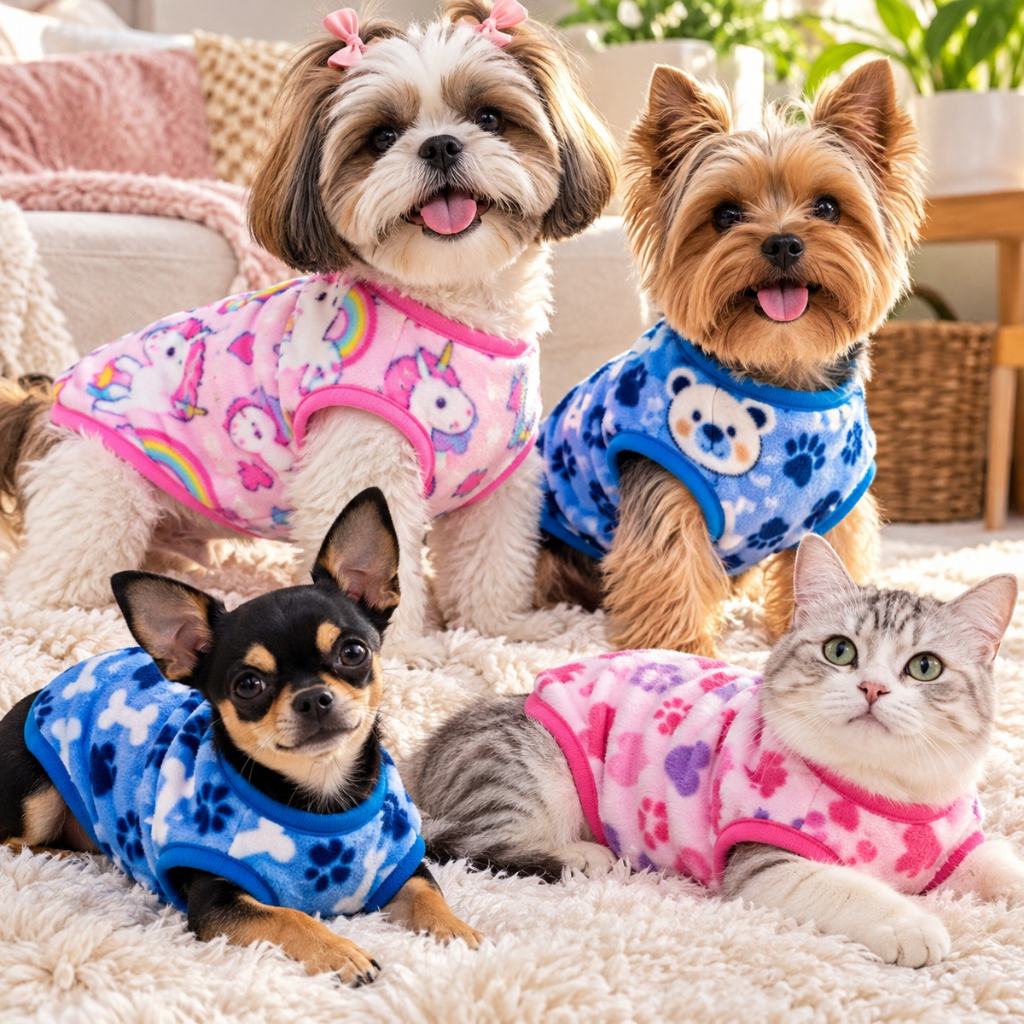 Roupa Pet Cachorro Gato Soft Inverno Macho e Fêmea