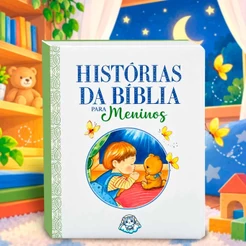 Livro Infantil Histórias da Bíblia Para Meninos Bíblia Infantil Ilustrada Capa Dura